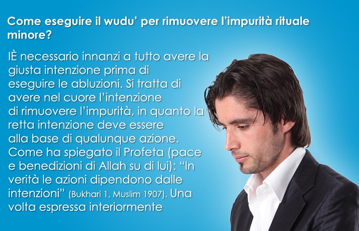 Come eseguire il wudu’ per rimuovere l’impurità rituale minore?